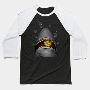 Pumpkin Shark Baseball T-Shirt